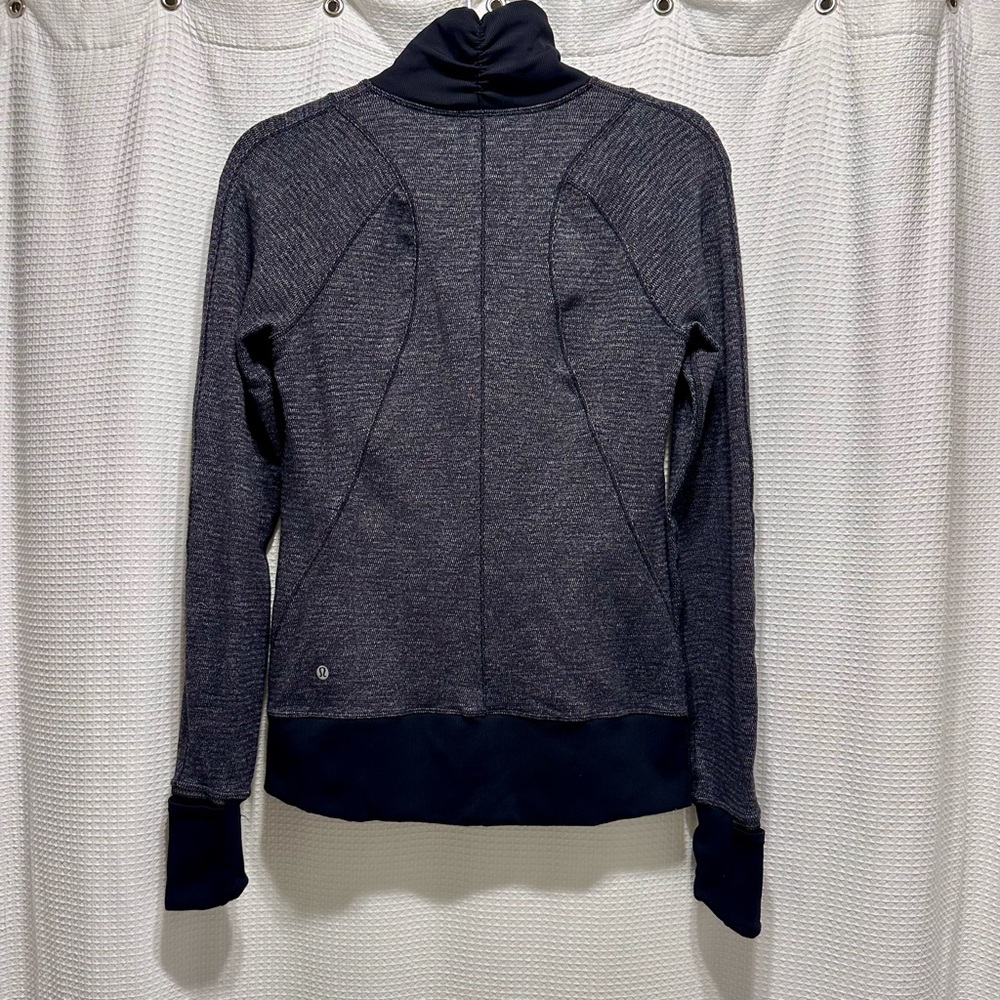 Lululemon Running 1/2 Zip Jacket Grey & Black